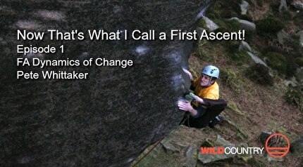 Pete Whittaker - Pete Whittaker making the first ascent of 'Dynamics of Change' at Burbage, UK, in 2008