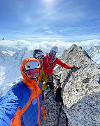 Pioda di Sciora, Punta Pioda, Filippo Sala, Roger Schäli, Silvan Schüpbach - The first ascent of 'Luce e Tenebre' on the north face of Pioda di Sciora / Punta Pioda in Switzerland (Filippo Sala, Roger Schäli, Silvan Schüpbach 06-09/03/2025)