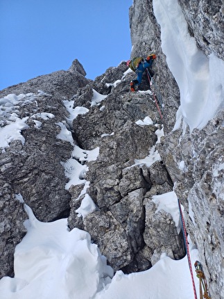 Presolana del Prato, Fischia il Vento, Yuri Parimbelli, Matteo Piccardi, Simone Semperboni - L'apertura di 'Fischia il Vento' alla Presolana del Prato (Yuri Parimbelli, Matteo Piccardi, Simone Semperboni 05/03/2025)