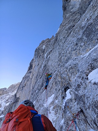 Presolana del Prato, Fischia il Vento, Yuri Parimbelli, Matteo Piccardi, Simone Semperboni - L'apertura di 'Fischia il Vento' alla Presolana del Prato (Yuri Parimbelli, Matteo Piccardi, Simone Semperboni 05/03/2025)