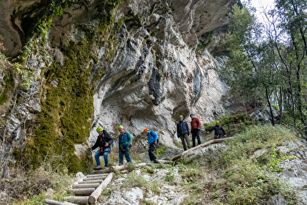 Via ferrata Rio Sallagoni al Castello di Drena  - Via ferrata Rio Sallagoni at Castello di Drena, Garda Trentino