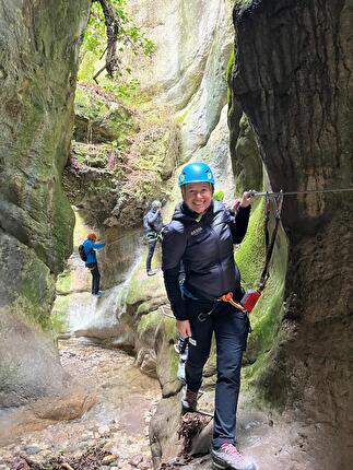 Via ferrata Rio Sallagoni al Castello di Drena - Il secondo tratto della Via ferrata Rio Sallagoni at Castello di Drena