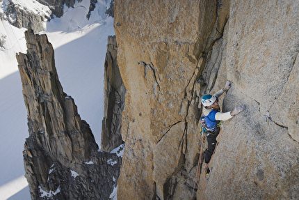 Siebe Vanhee makes first rope solo ascent of 'Voie Petit' on Grand Capucin