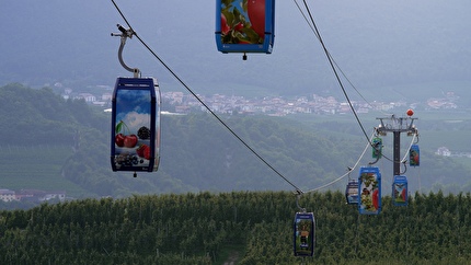 In funzione la Funivia delle Mele in Val di Non