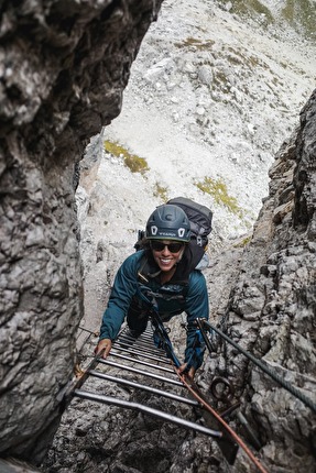 Ferrata delle Scalette Torre di Toblin, Tre Cime di Lavaredo, Dolomiti - Via Ferrata delle Scalette on Torre di Toblin, Tre Cime di Lavaredo, Dolomites Ferrata delle Scalette Torre di Toblin, Tre Cime di Lavaredo, Dolomiti - Via Ferrata delle Scalette on Torre di Toblin, Tre Cime di Lavaredo, Dolomites