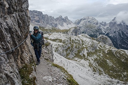 Ferrata delle Scalette Torre di Toblin, Tre Cime di Lavaredo, Dolomiti - Via Ferrata delle Scalette on Torre di Toblin, Tre Cime di Lavaredo, Dolomites Ferrata delle Scalette Torre di Toblin, Tre Cime di Lavaredo, Dolomiti - Via Ferrata delle Scalette on Torre di Toblin, Tre Cime di Lavaredo, Dolomites