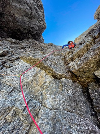 Via Cassin - Ratti, Cima Ovest di Lavaredo, Tre Cime di Lavaredo, Dolomites - Simon Kehrer climbing the Via Cassin - Ratti, Cima Ovest di Lavaredo, Tre Cime di Lavaredo, Dolomites Via Cassin - Ratti, Cima Ovest di Lavaredo, Tre Cime di Lavaredo, Dolomites - Simon Kehrer climbing the Via Cassin - Ratti, Cima Ovest di Lavaredo, Tre Cime di Lavaredo, Dolomites