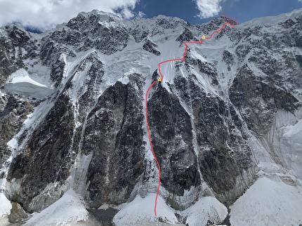 First ascent of Tumladen Sar in the Karakoram by Matej Prcin, Tomasz Rodzynkiewicz, Marco Schwidergal