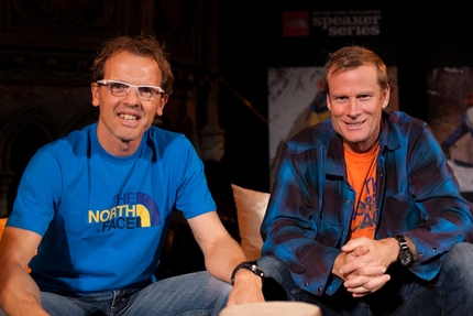 Conrad Anker and Simone Moro at London for the TNF Speaker Series 2012
