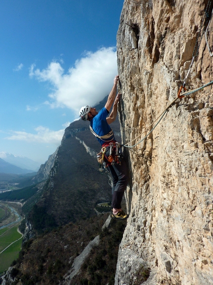 Luce di Primo Mattino, Larcher makes first free ascent on Piccolo Dain