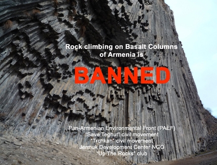 Armenia, interdetta l'arrampicata sulle colonne di basalto