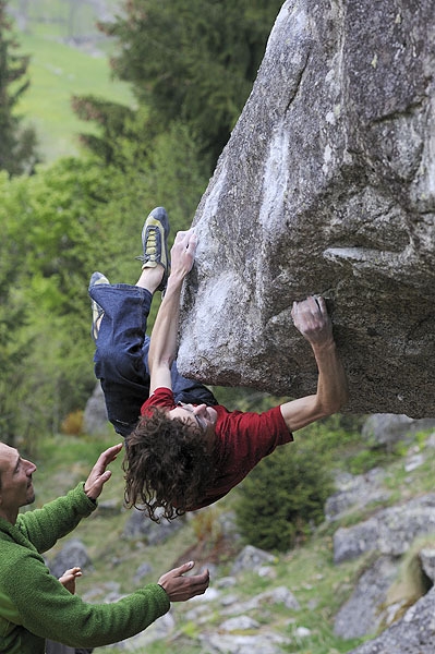 Melloblocco 2008 - Adam Ondra durante il Melloblocco 2008