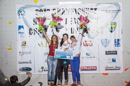 European Sports Climbing Championships, Chamonix - Aleksandra Rudzinska, Anna Tsyganova and Yuliya Levochkina
