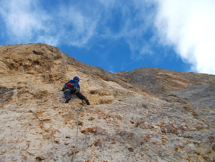 Corso aspiranti guida alpina 2013 - 2014 - Modulo roccia in Dolomiti: Via Gardenesi al Catinaccio