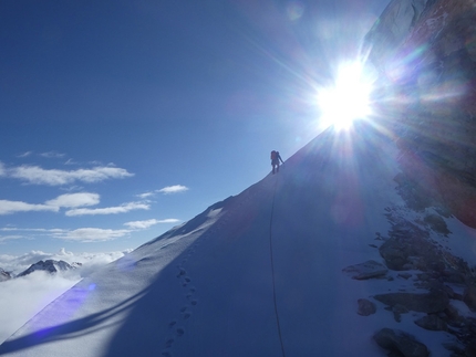 Gangstang NW Ridge first ascent by Malcolm Bass and Guy Buckingham