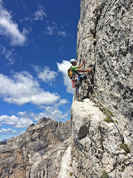 Cima Busazza, Manrico Dell'Agnola and Maurizio Giordani climb new Dolomites route