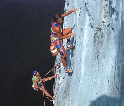 Liberi di arrampicare, la scoperta della roccia di Arco - Luisa Iovane assicurata da Bruno Pederiva alla Spiaggia delle Lucertole (Torbole)