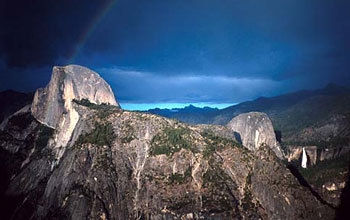 Yosemite - Half Dome after a storm