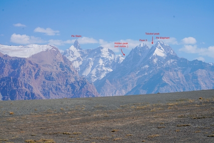 Minteke Valley, Pamir-Alay, Kyrgyzstan - View towards Pik Stalin, Minteke Valley, Pamir-Alay, Kyrgyzstan