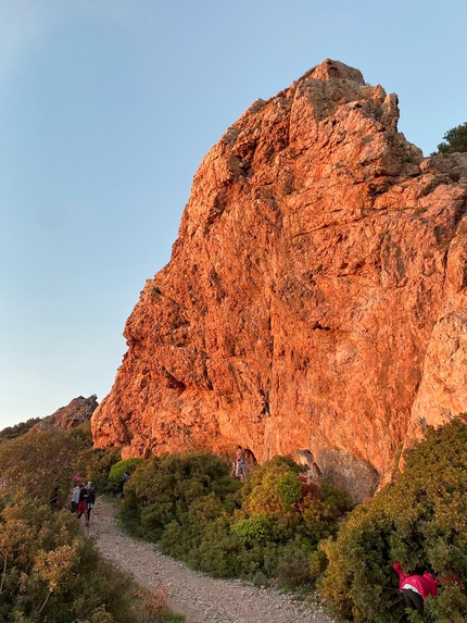 Superquartz, Sardinia - The crag Superquartz at Gonnesa in SardiniaSuperquartz in Sardinia