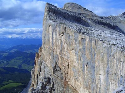 Diretta Grande muro Sass de la Crusc - Diretta Grande muro