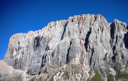 Hansjörg Auer: Bruderliebe la sua nuova via in Marmolada