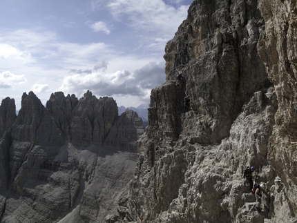 Sentiero attrezzato De Luca - Innerkofler Monte Paterno - Via Ferrata De Luca - Innerkofler on Monte Paterno, Tre Cime di Lavaredo, Dolomites