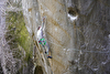 Seb Berthe makes 3rd ascent of Bon Voyage (E12) at Annot in France