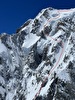 Diagonale della Brenva del Monte Bianco sciata da Nico Borgeot, Gaspard Buro e Ross Hewitt