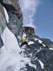 Carlo Filippi e Giovanni Ravizza in azione sulla nord della Roccia Nera 