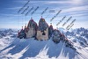 Winter enchainment of Tre Cime Skyline Integral by Alessandro Baù, Mirco Grasso