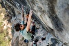 Gianluca Vighetti sends Bombardino (9a) at Arco second go