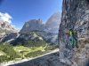 La Helga al Col Bocià, una bella via lunga tra l’Alta Badia e la valle di Cortina d'Ampezzo