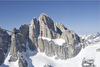 Kichatna Spire South Face in Alaska climbed via Hologram Wall by Elias Spitulnik, Michael Telstad